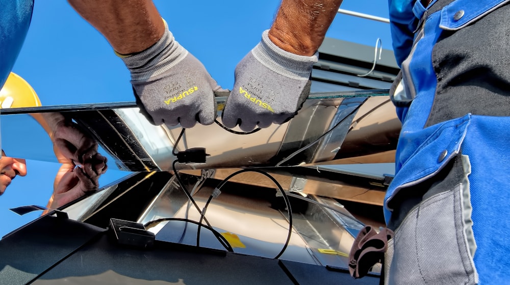 Photovoltaik-Anlage im Betrieb
